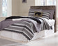 Derekson Full Panel Headboard Bed with Mirrored Dresser