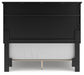 Lanolee Full Panel Bed with Mirrored Dresser and Nightstand