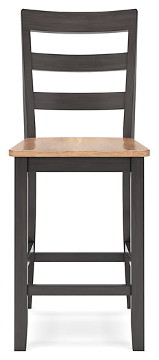 Gesthaven Counter Height Dining Table and 2 Barstools