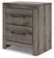 Graystorm Twin Panel Bed with Storage with Mirrored Dresser, Chest and Nightstand