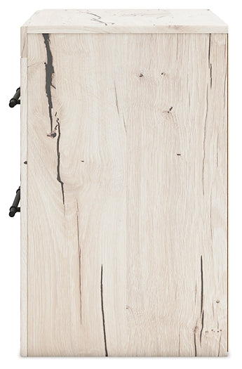 Lawroy Queen Panel Headboard with Mirrored Dresser, Chest and Nightstand