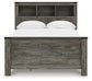 Frandern Full Bookcase Panel Bed with Storage
