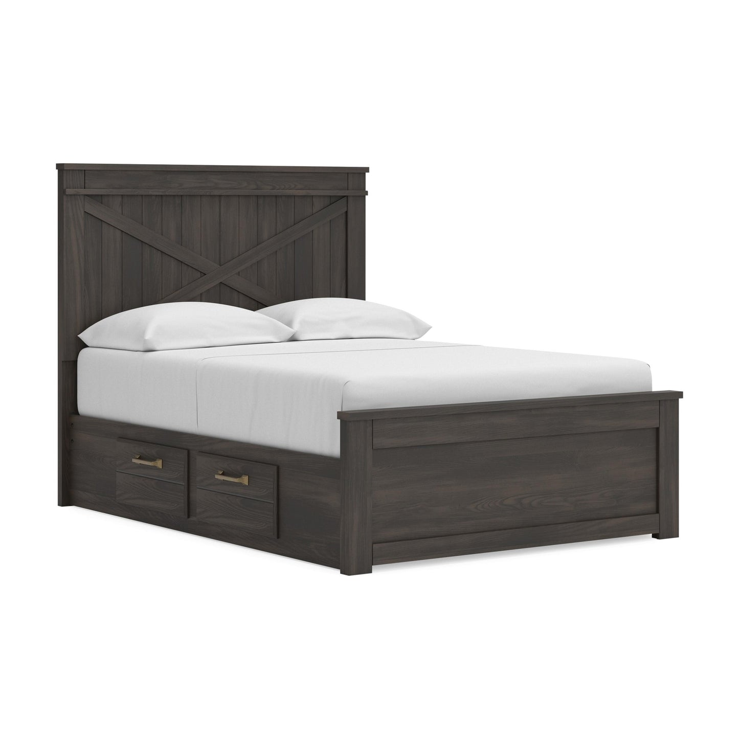 Vonitta Bay Full Panel Bed with 2 Sided Storage