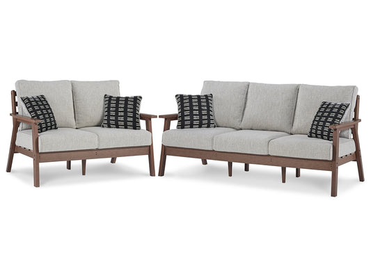 Emmeline Outdoor Sofa and Loveseat