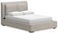 Cabalynn Queen Upholstered Bed with Mirrored Dresser, Chest and 2 Nightstands